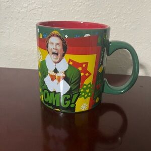 Festive Green and Red Christmas Mug